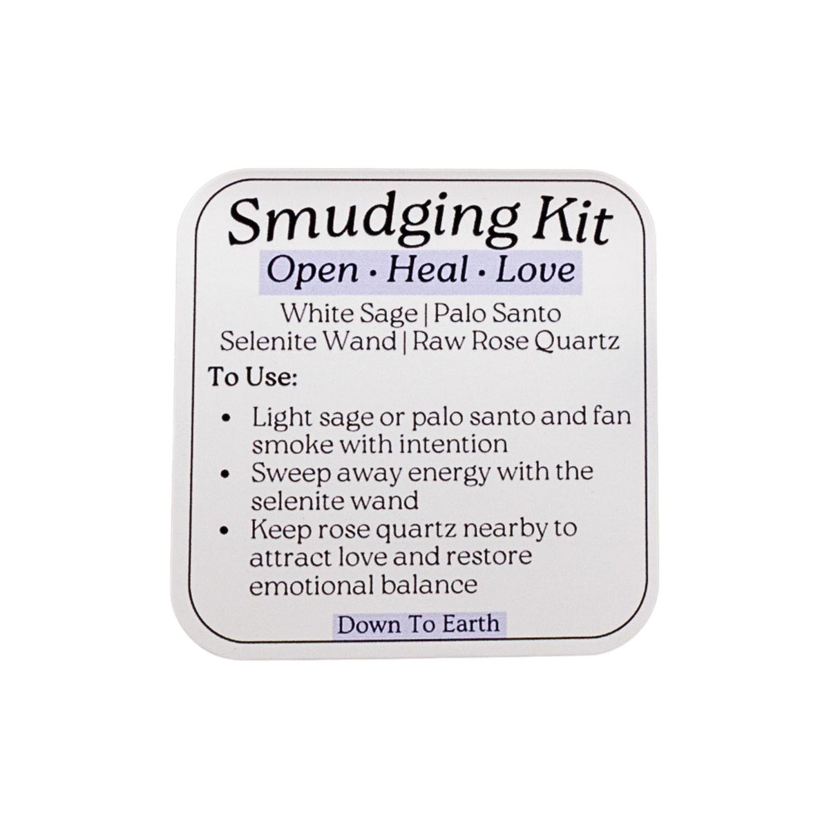 Rose Quartz Smudging Kit | Religious Items | Wiccan Center