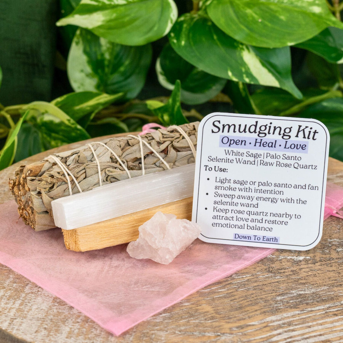 Rose Quartz Smudging Kit | Religious Items | Wiccan Center