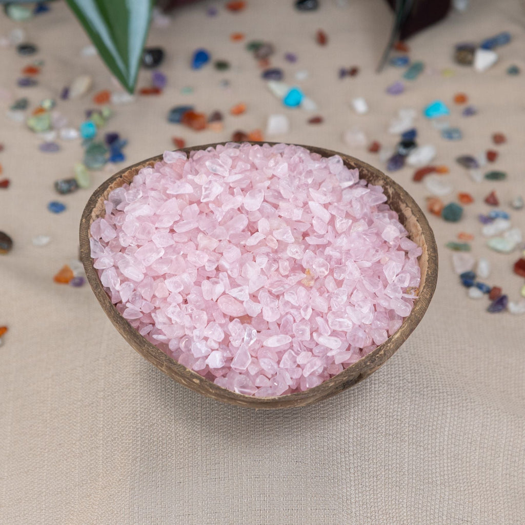 Rose Quartz Crystal Chips 1lb | Religious Items | Wiccan Center