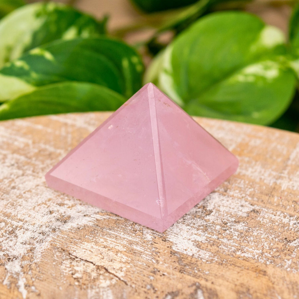 3" Rose Quartz Pyramid | Crystals | Wiccan Center