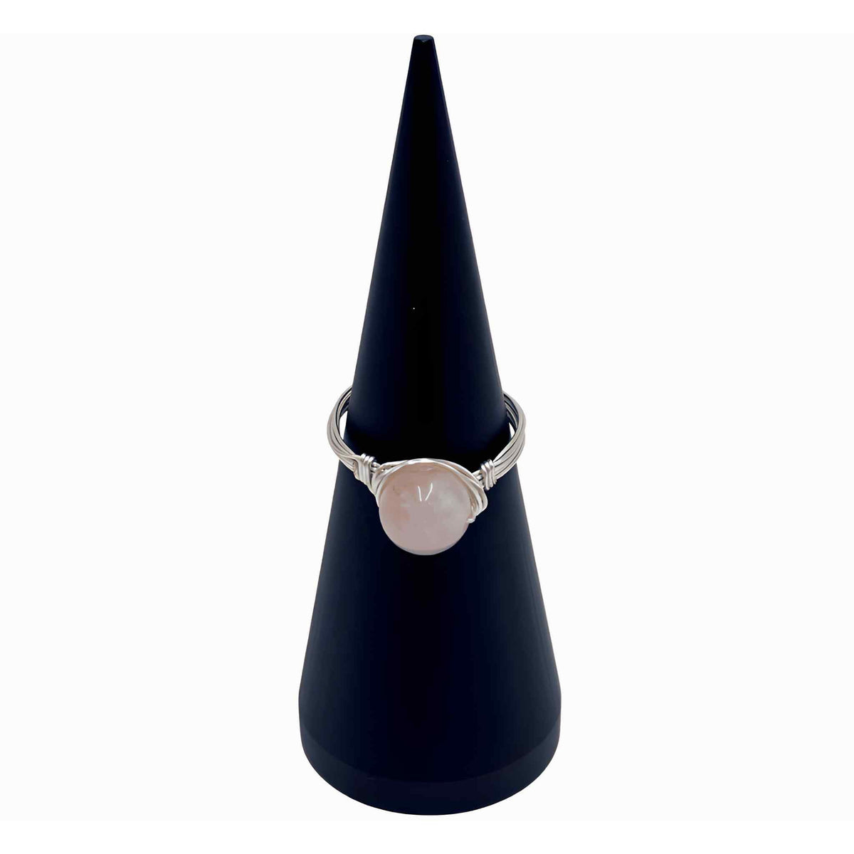 Wire Wrapped Rose Quartz Ring | Rings | Wiccan Center