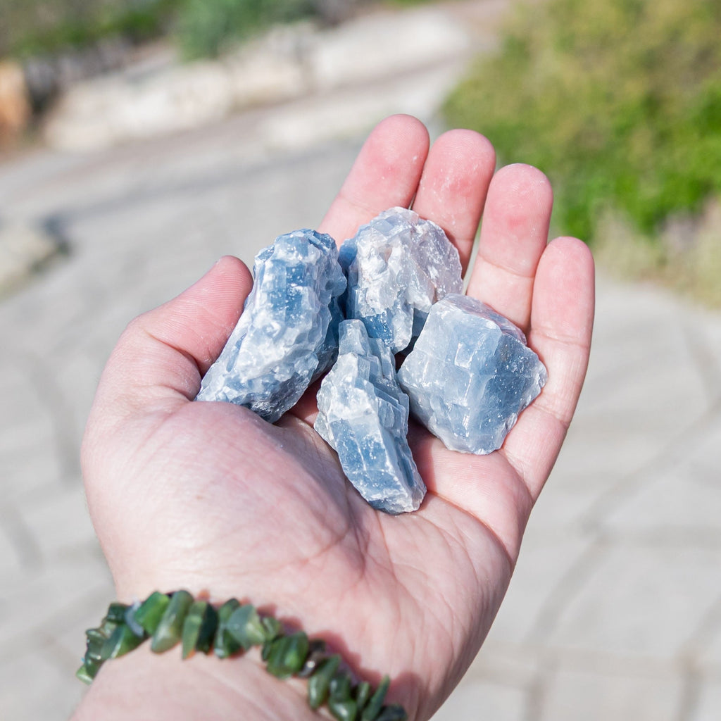 Blue Calcite Raw 1lb | Crystals | Wiccan Center