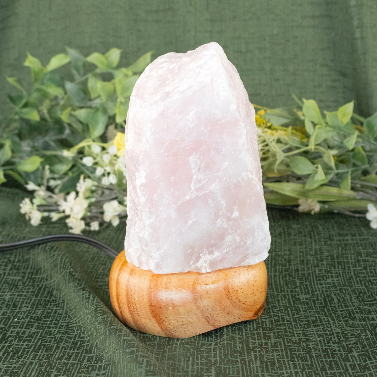 Rough Rose Quartz Lamp | Crystals | Wiccan Center