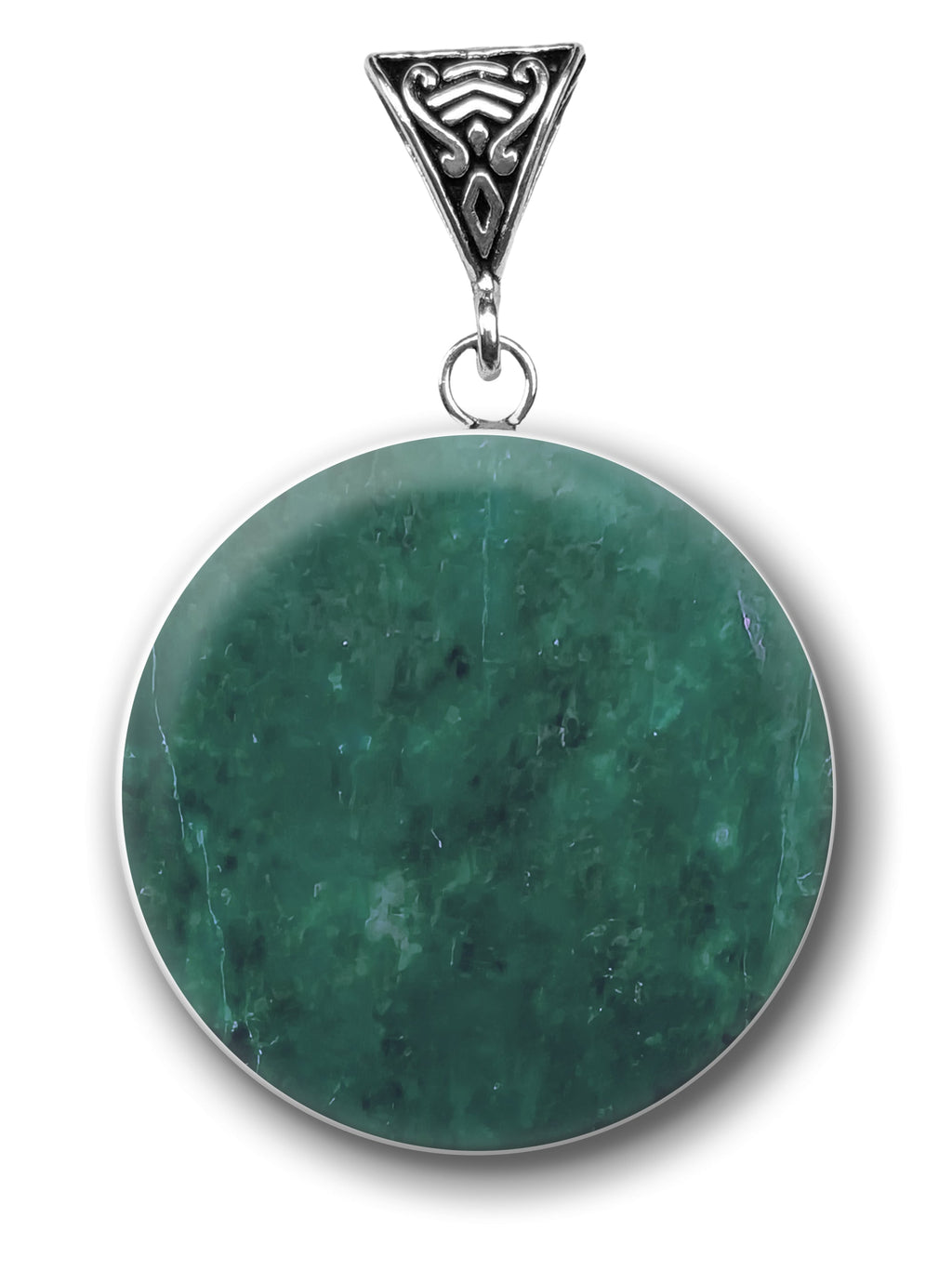Jade Triquetra Symbology Gemstone for Harmony | Symbology Gemstone Pendants | Wiccan Center