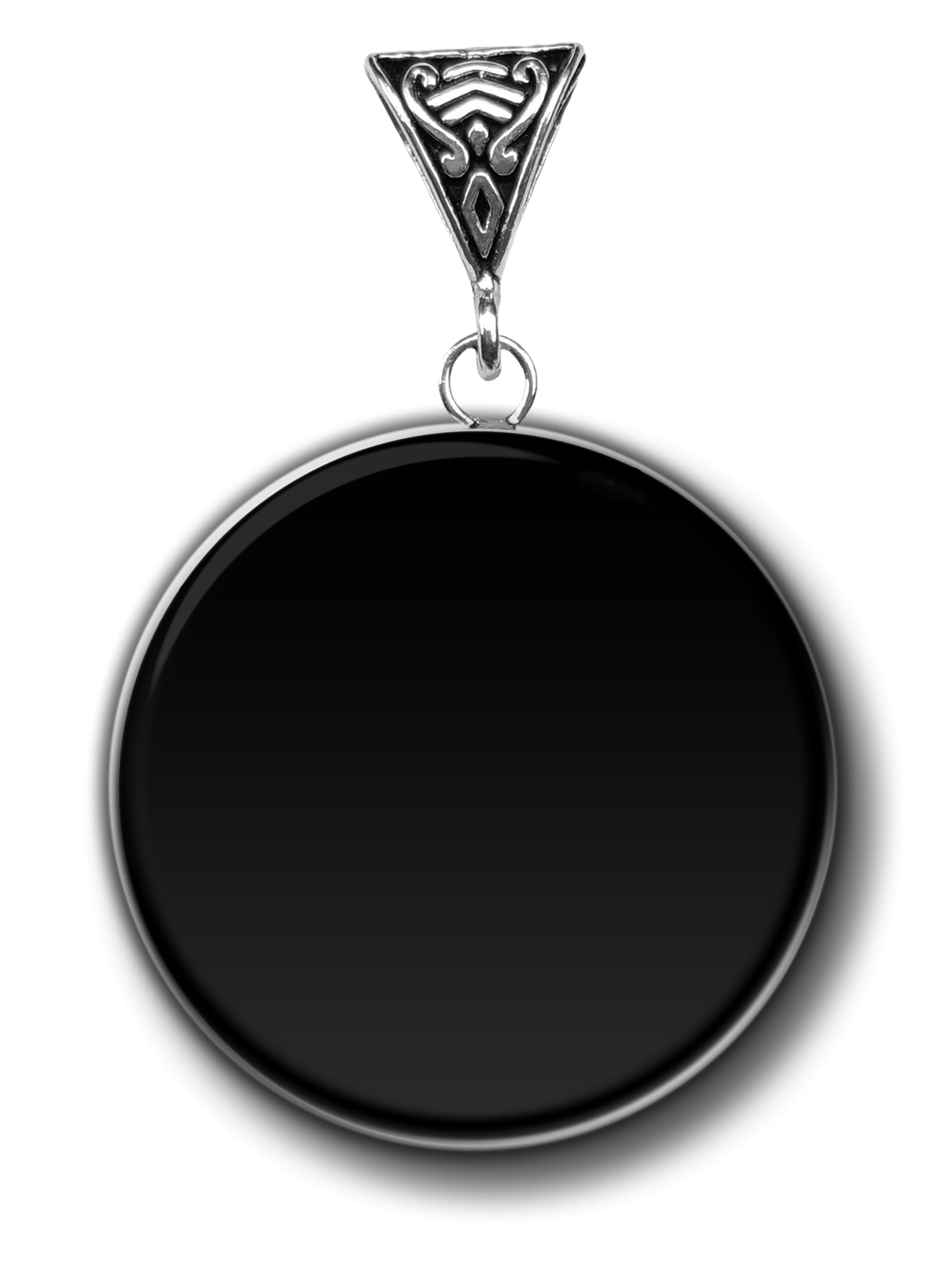 Obsidian Hecate's Wheel Symbology Gemstone for Divine Insight | Symbology Gemstone Pendants | Wiccan Center