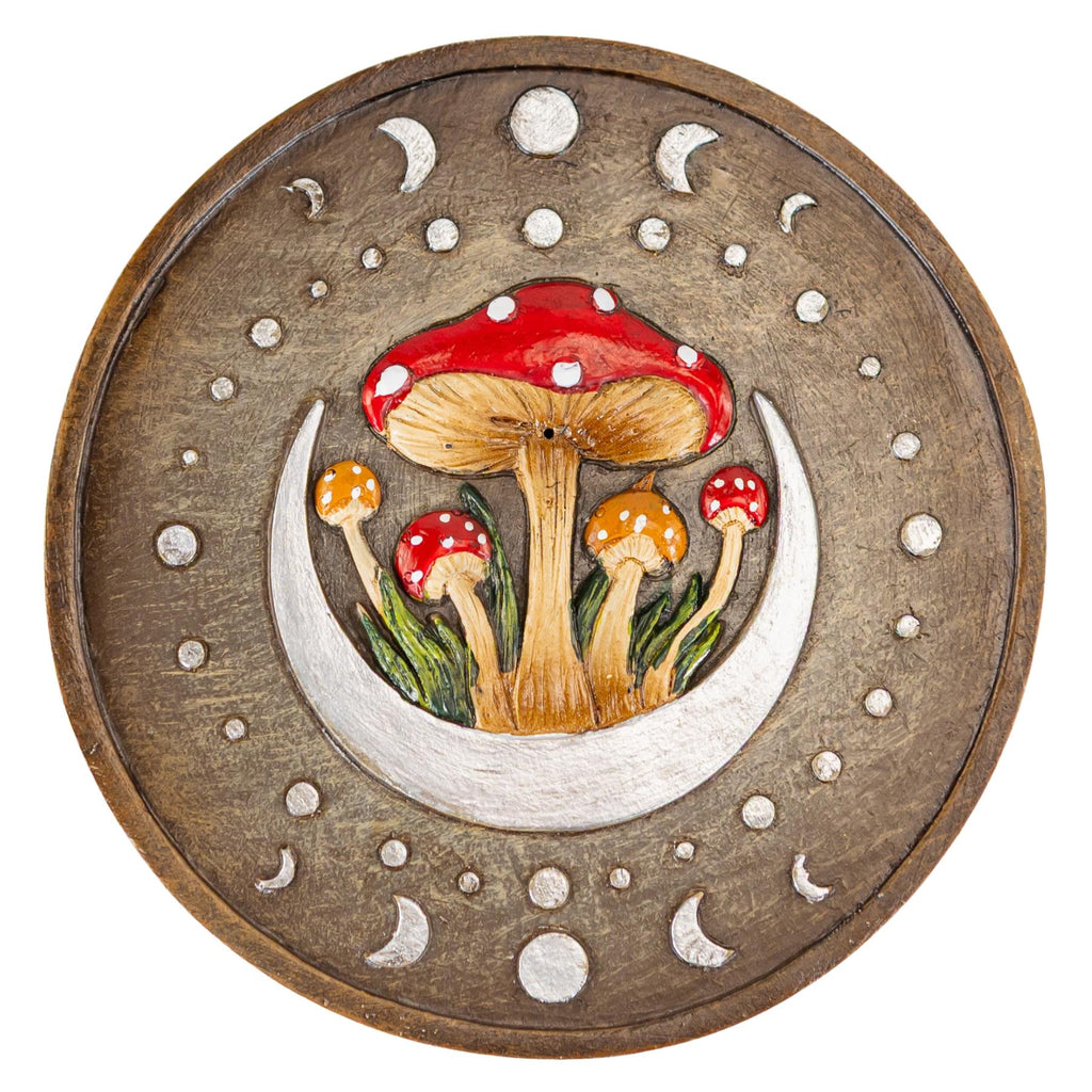 Round Mushroom Incense Burner | | Wiccan Center