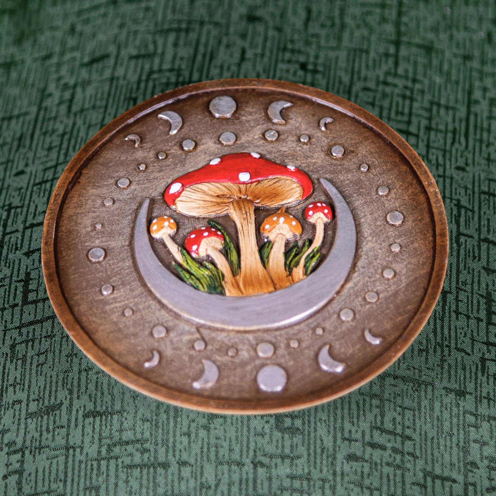 Round Mushroom Incense Burner | | Wiccan Center