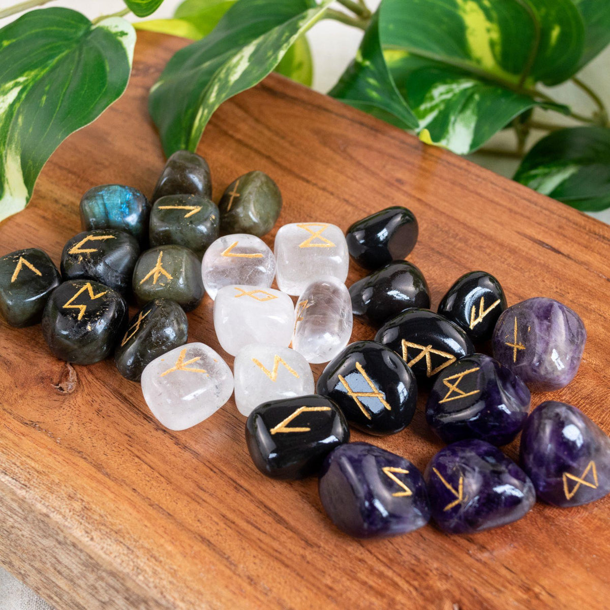 Crystal Rune Set | | Wiccan Center