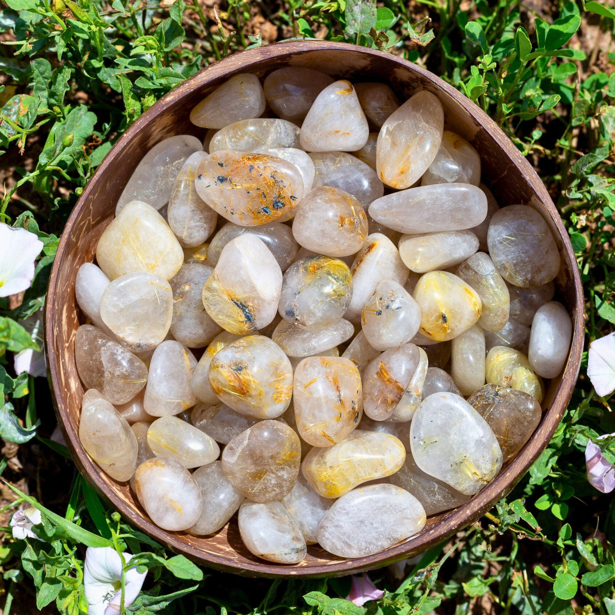Rutilated Quartz Tumbled