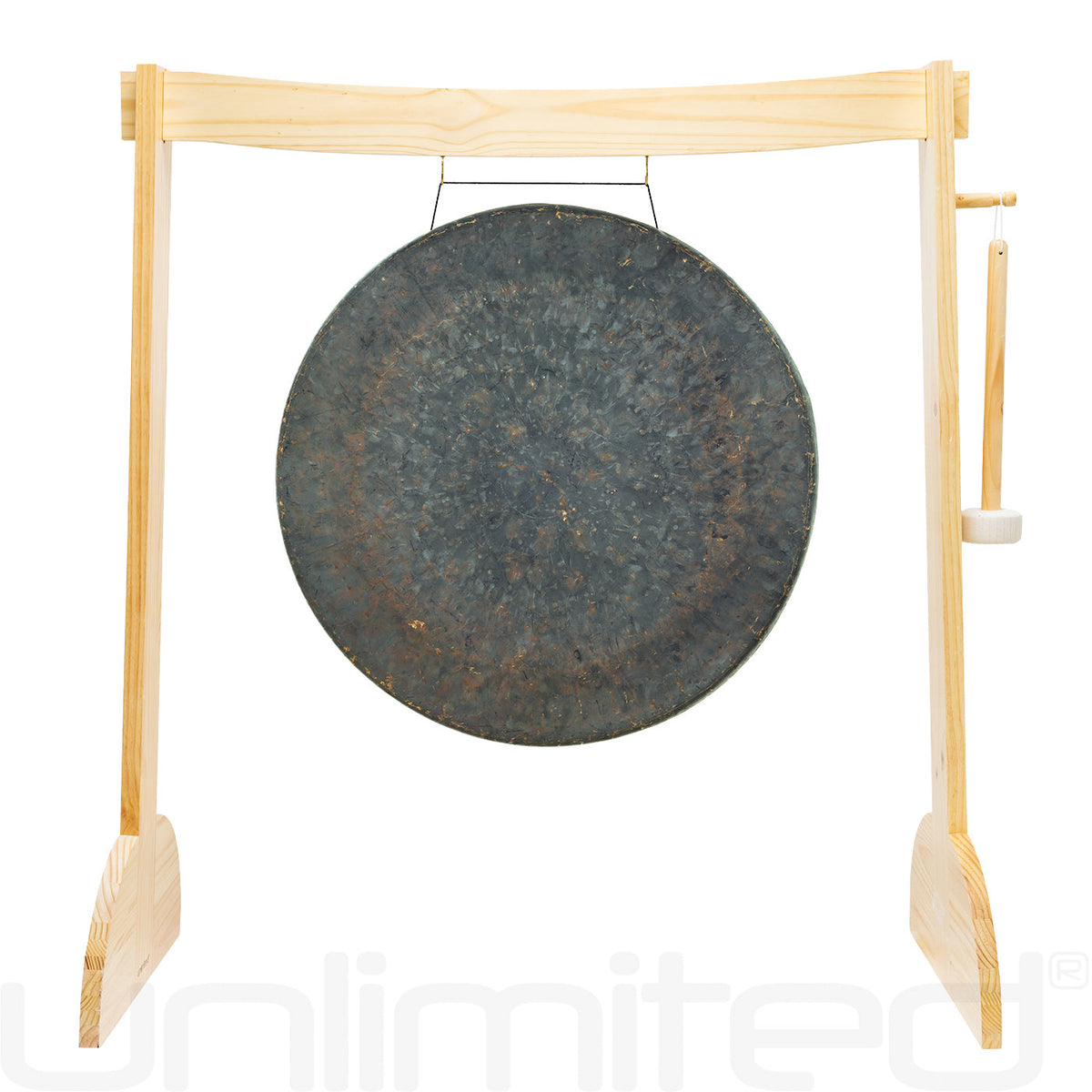 28" to 30" Gongs on the Small Lunaphonic Wood Gong Stand
