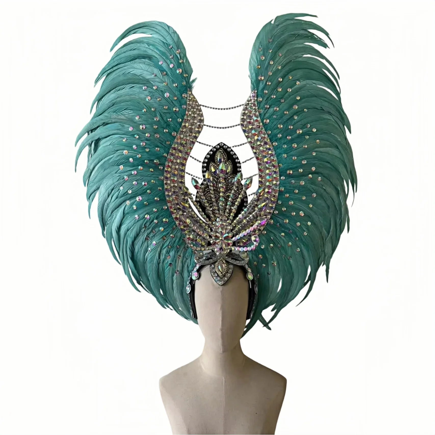 The Stardust Aurora Feather Headdress – Light Purple Cabaret & Carnival Crown | Headdress | Wiccan Center