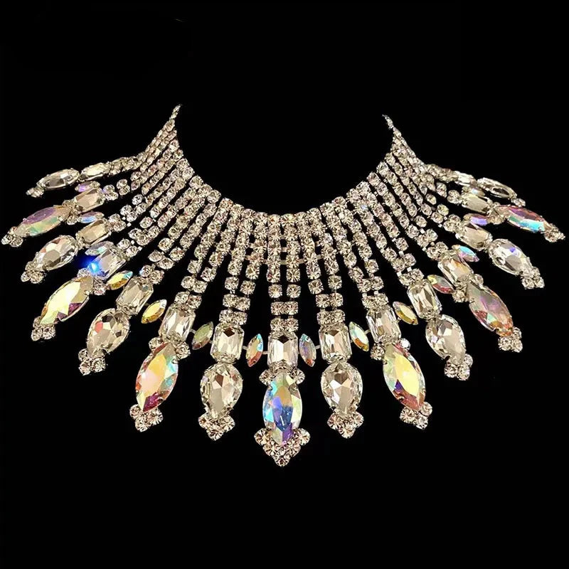 Radiating Statement Rhinestone Crystal Crystal Drop | Necklaces | Wiccan Center