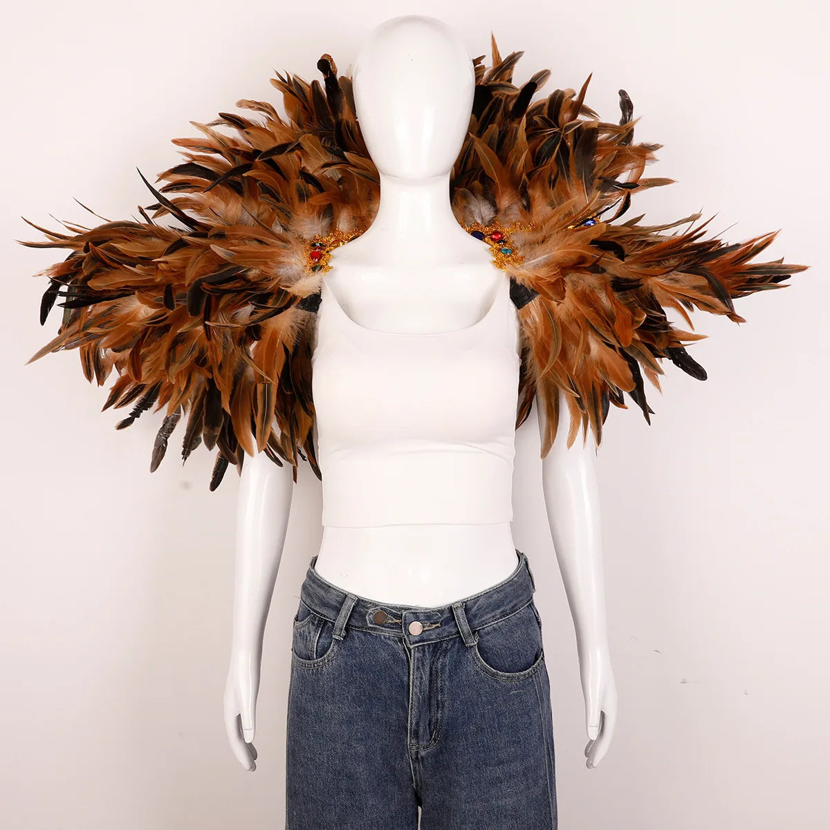 Festival Carnival Feather Shawl | Feather Shawl | Wiccan Center