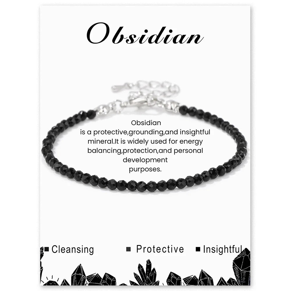 Faceted Gemstone Bead Bracelets | bracelets | Wiccan Center