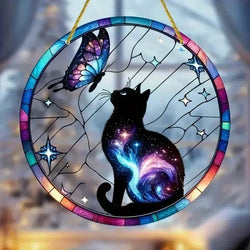 Enchanting Hummingbird Suncatcher – Vibrant Stained Glass Window Hanging Decor | | Wiccan Center