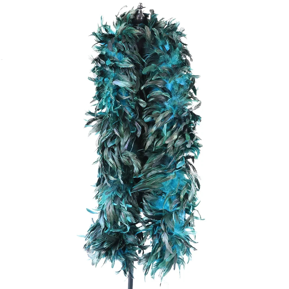 Natural Fluffy Rooster Feather Marabou Boa | Feather Boas | Wiccan Center