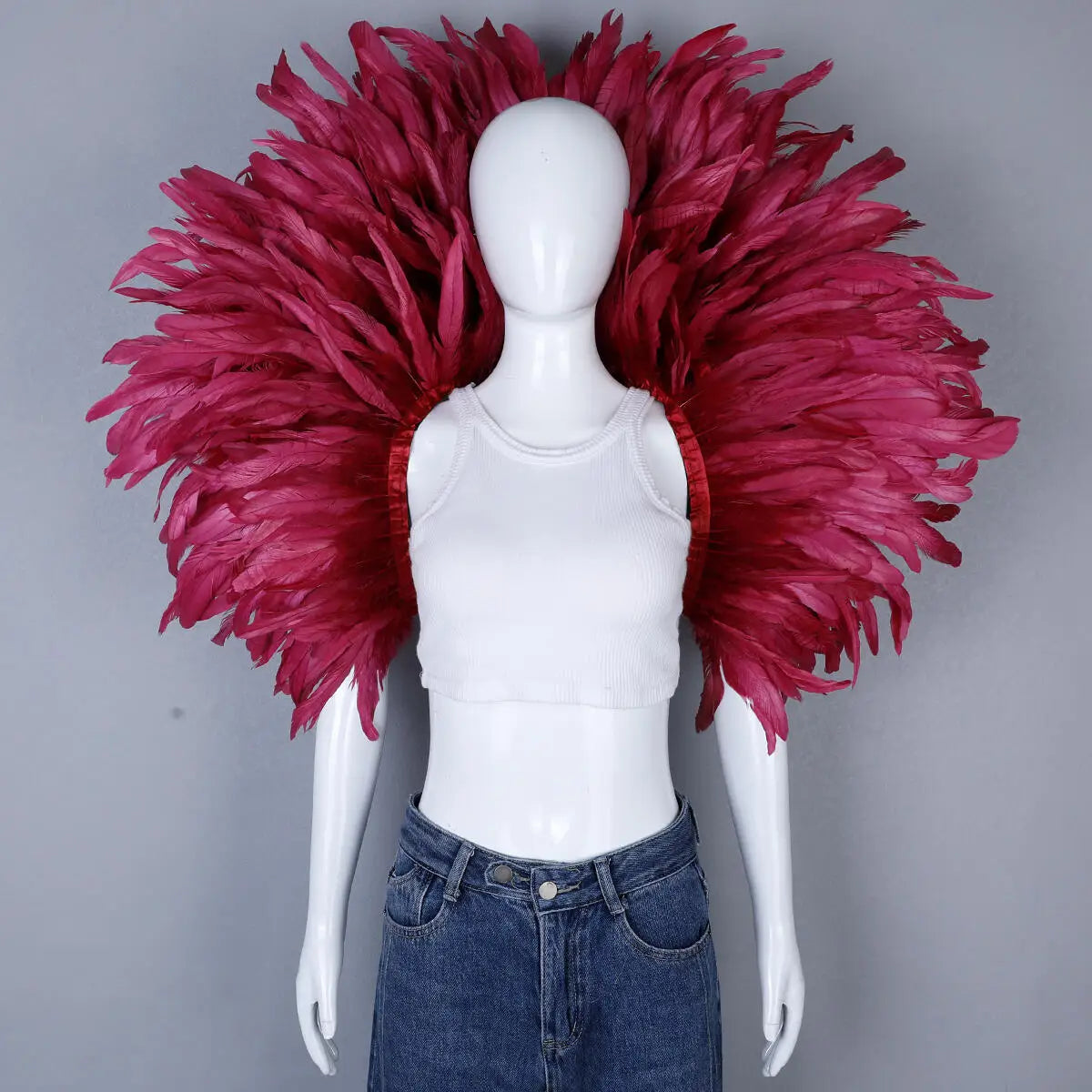 Festival Carnival Feather Shoulder Shawl | Feather Shawl | Wiccan Center