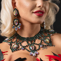 Colourful Rhinestone Crystal Drop Crystal Drops Set | Jewelry Sets | Wiccan Center