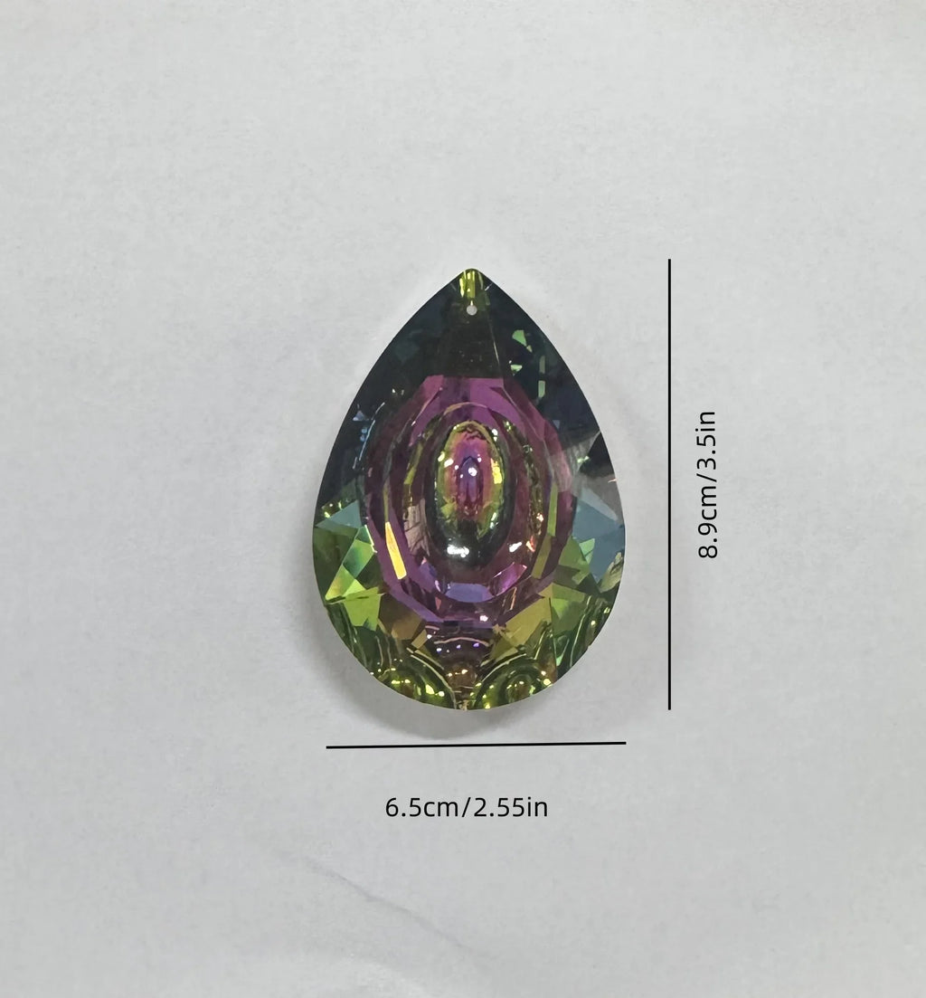 Large Crystal Rainbow Prism Pendant Sun Catcher Hanging Decor with Light Refraction Wedding Decor Home Wedding Party Decoration | | Wiccan Center
