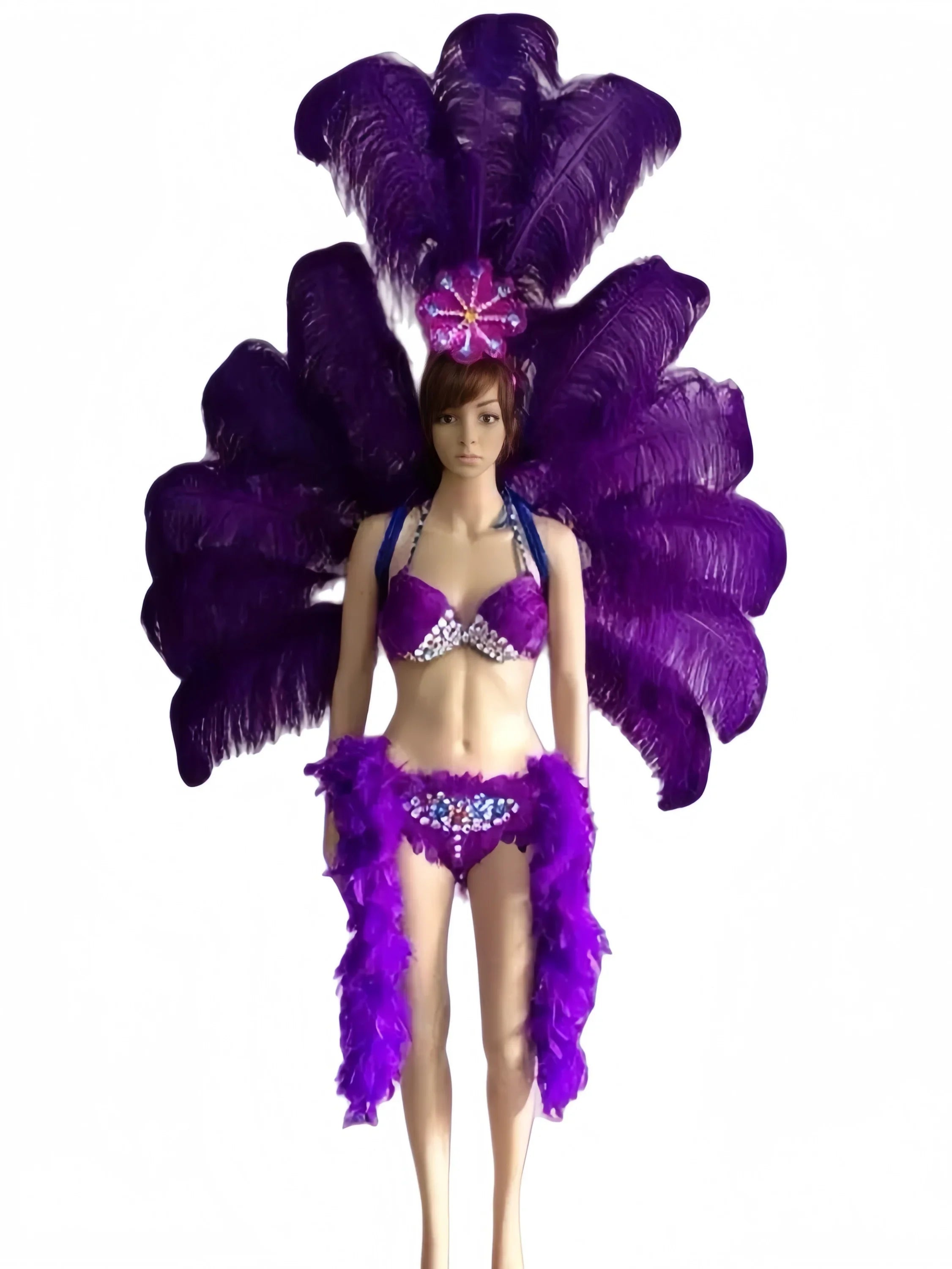 The Stardust Victoria Sovereign – Deluxe Angel Feather Wing & Headdress Stage Costume Set | Costume Sets | Wiccan Center