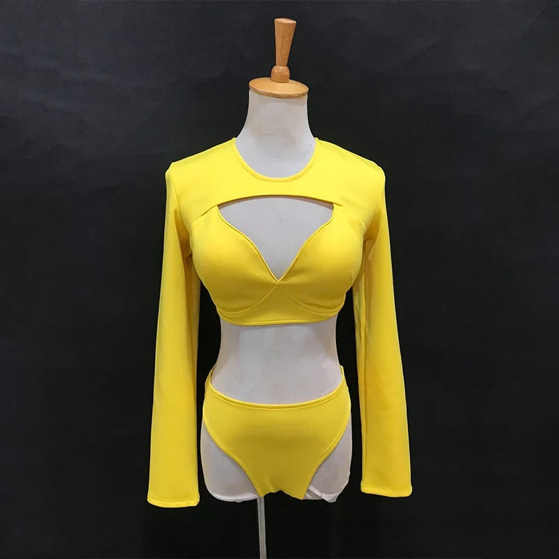 The Stardust Electra Performance Set – Long-Sleeve Pole & Gogo Bikini