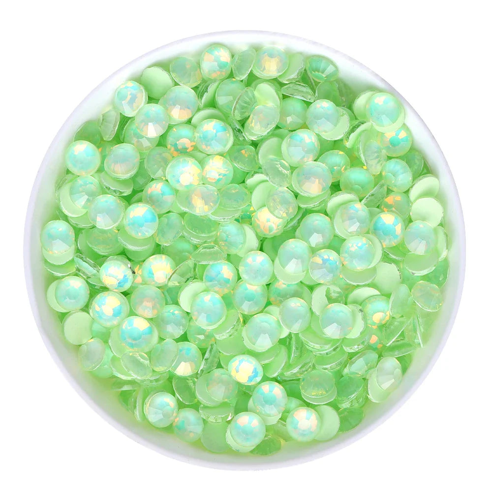 SS6-SS30 Mocha Opal Coral Reef Flatback Glass Non-Hotfix Rhinestones | Non-Hotfix | Wiccan Center