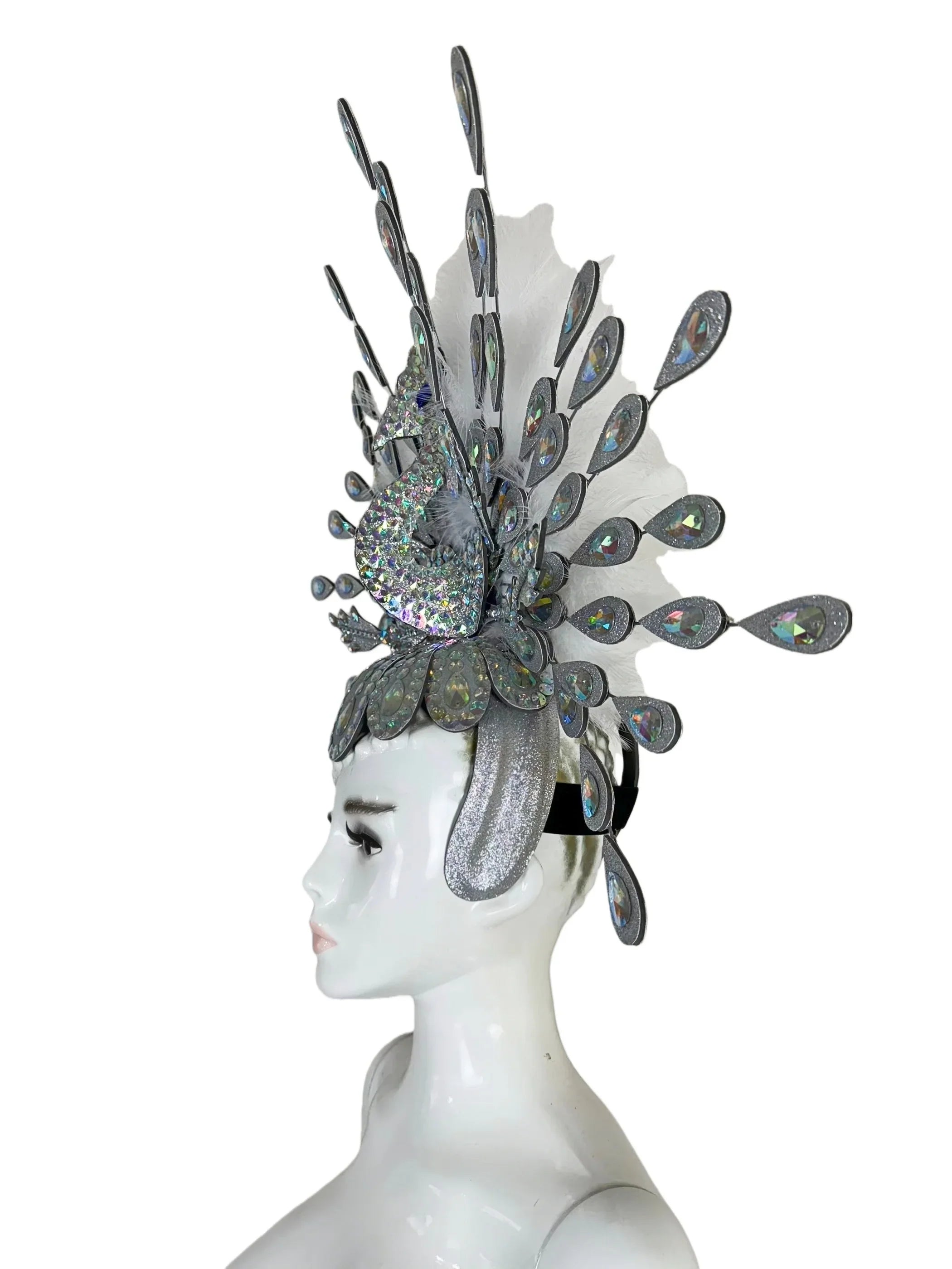 The Stardust Dionysia – Silver Starburst Carnival & Masque Ball Headdress