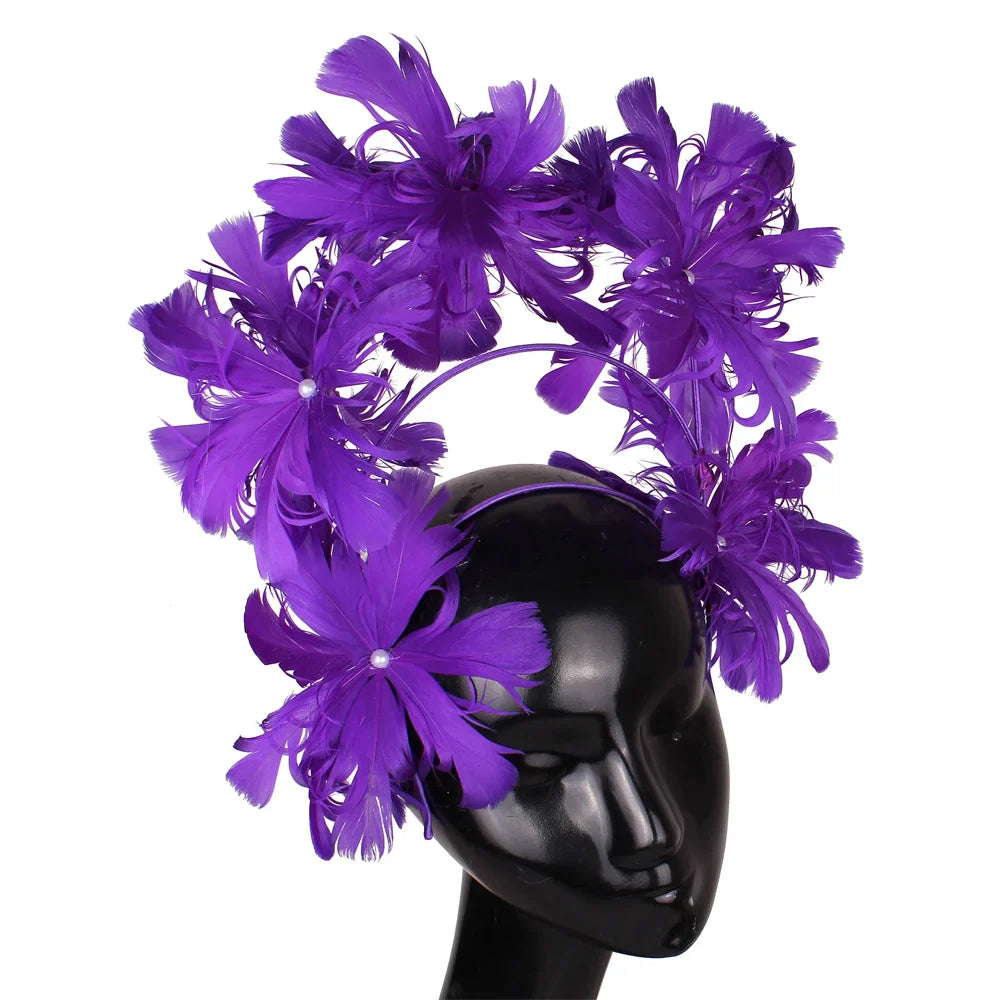 Feather Flower Headdress | Headpiece | Wiccan Center