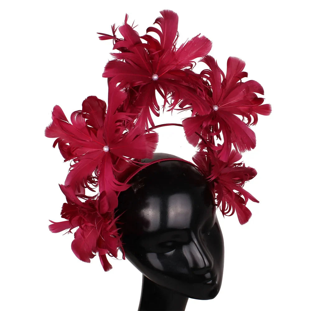 Feather Flower Headdress | Headpiece | Wiccan Center