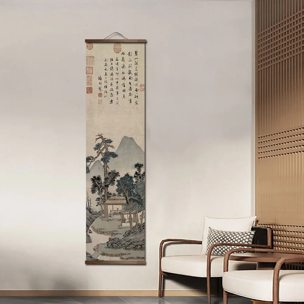 Chinese traditional scroll landscape posters traditional classic art home