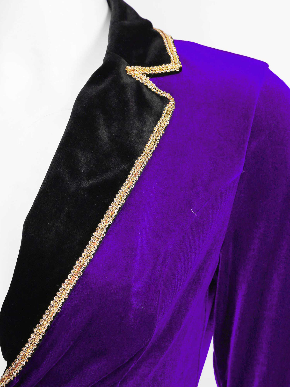 Velvet Circus Ringmaster Gold-Trimmed Swallow-Tail Blazer Coat | Jackets | Wiccan Center