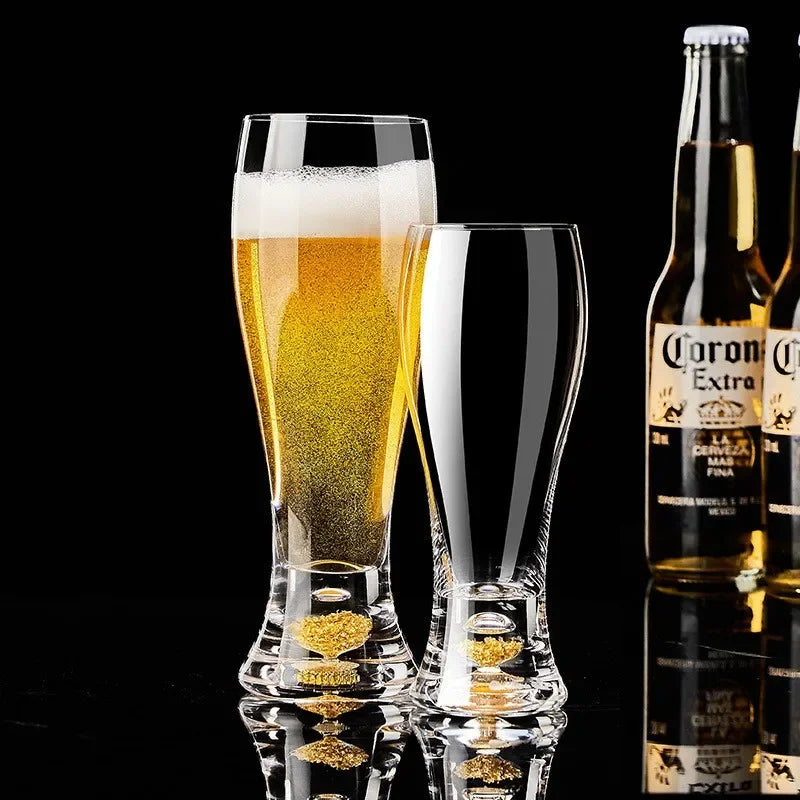 High-grade luxury gold leaf crystal glass craft beer mug large capacity beer mug beverage juice glass | | Wiccan Center