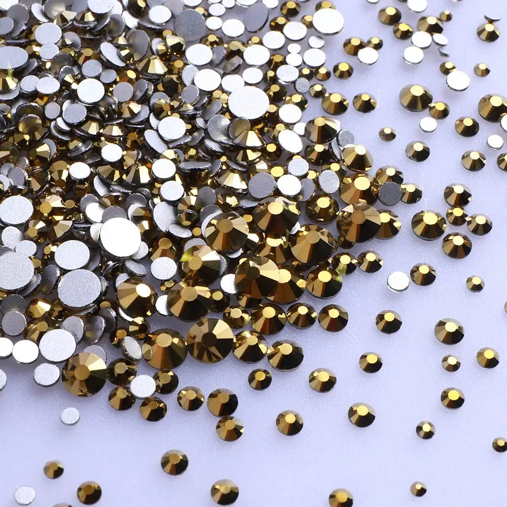 1440PCS SS3-SS20 Mix Size Non-Hotfix Glass FlatBack Rhinestones | Non-Hotfix | Wiccan Center