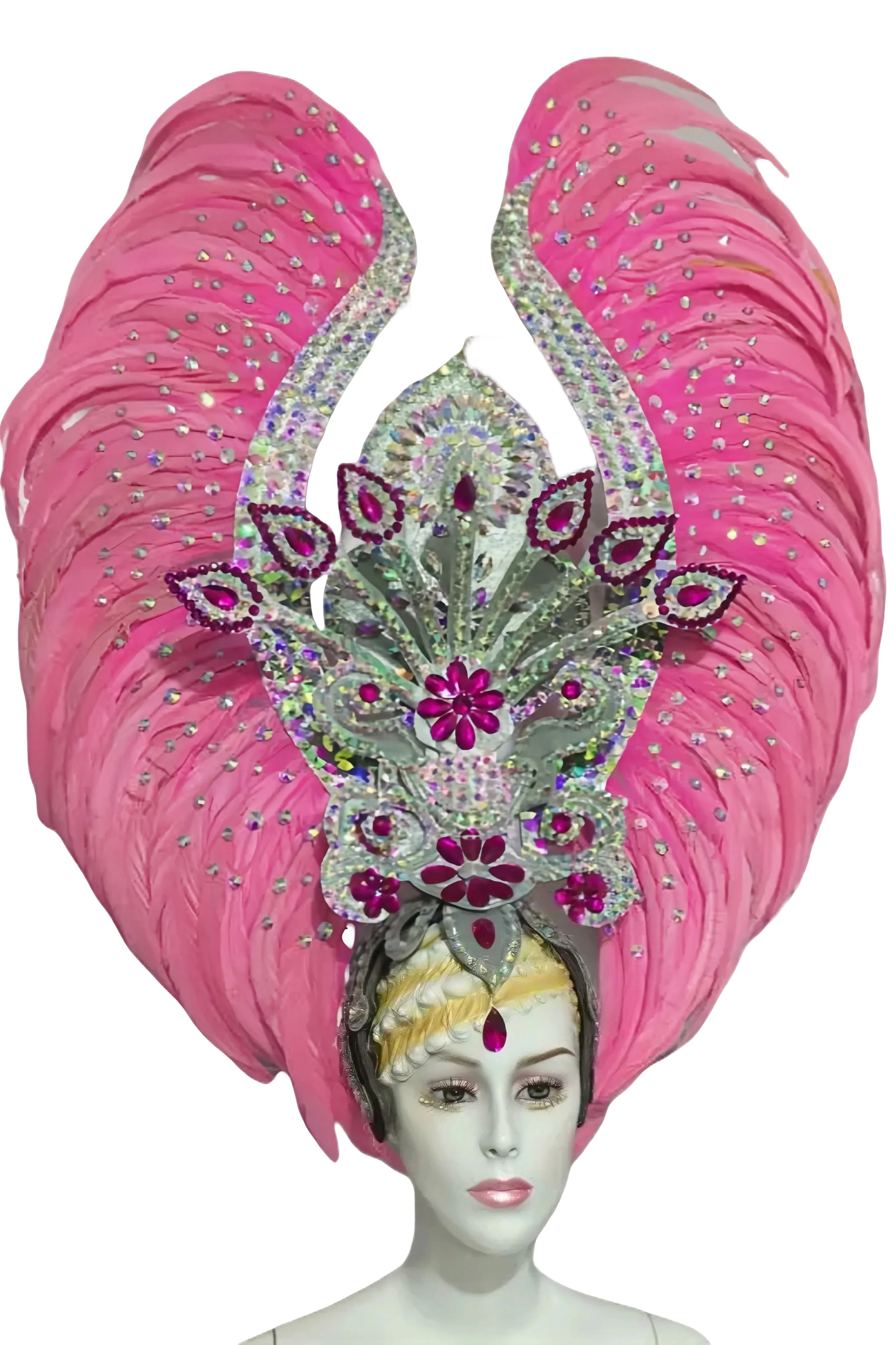 The Stardust Luminary – Premium Feathered Carnival & Samba Halo Headdress