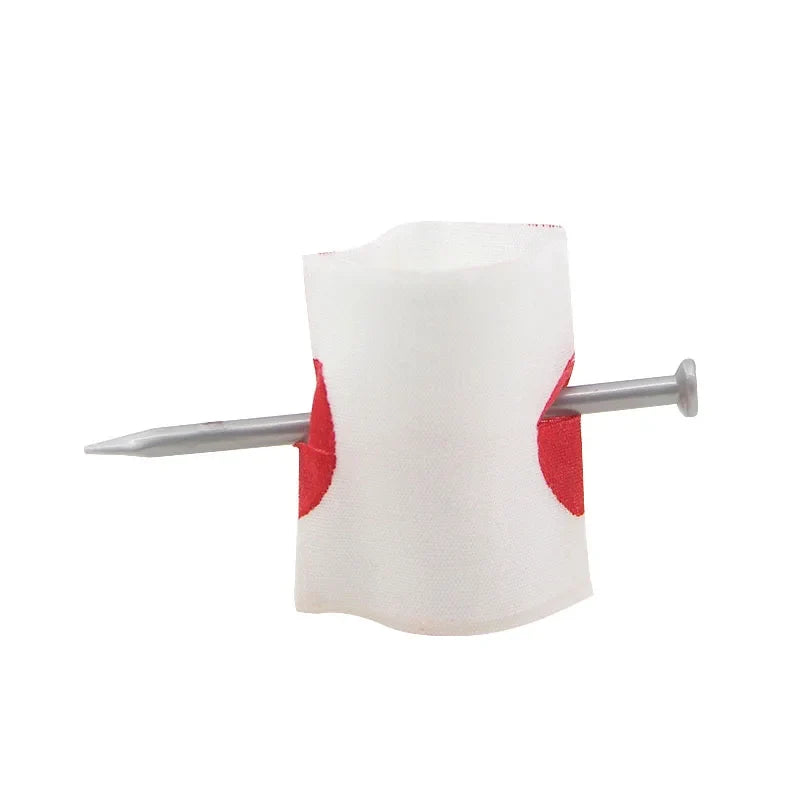 Fake Nail Through Finger Magic Trick | 5-Piece Bloody Prank Prop Set | | Wiccan Center