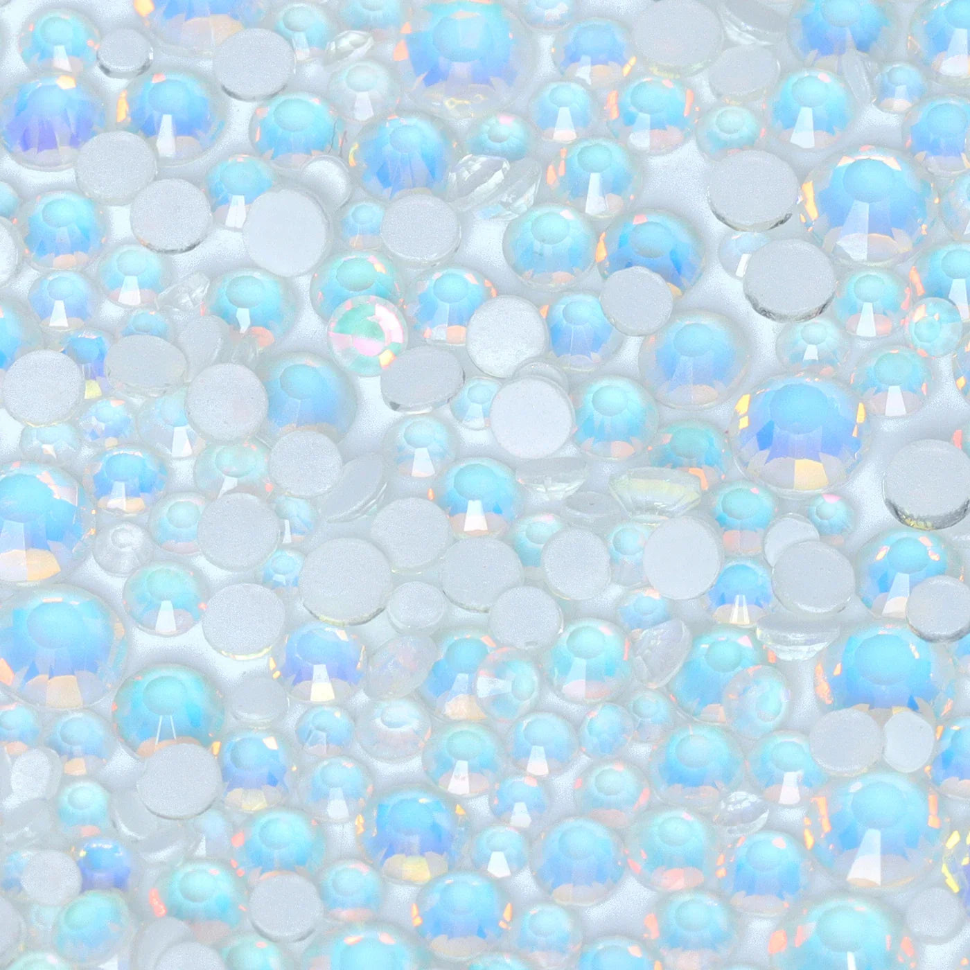 SS6-SS20 Mix Size Mocha Opal High Quality Flat-Back Glass Rhinestones | Non-Hotfix | Wiccan Center