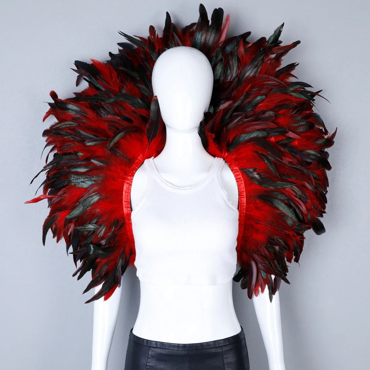 Festival Carnival Feather Shoulder Shawl | Feather Shawl | Wiccan Center