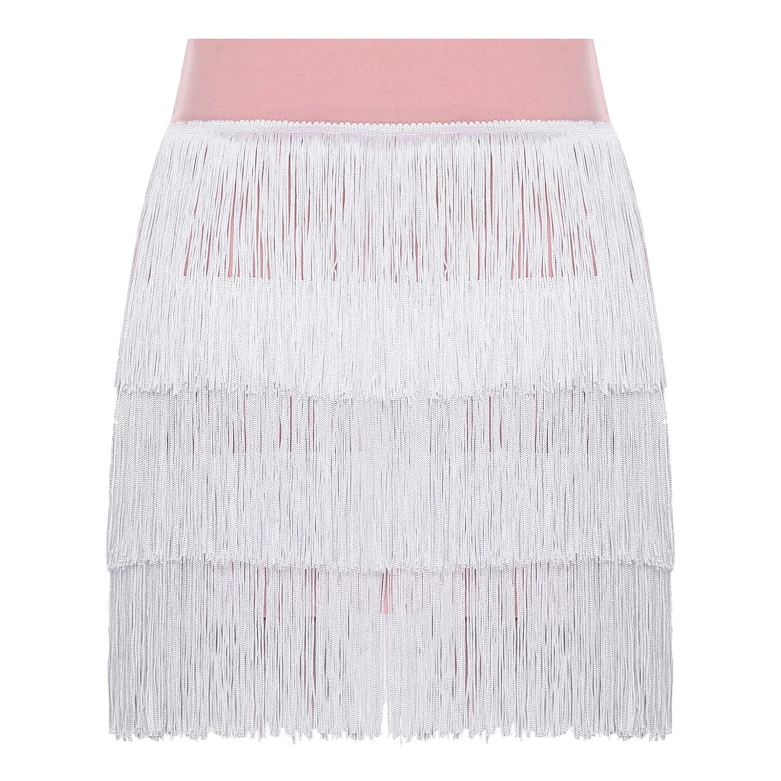 The Stardust Havana Fringe Skirt – High-Waist Tiered Tassel Performance Skirt