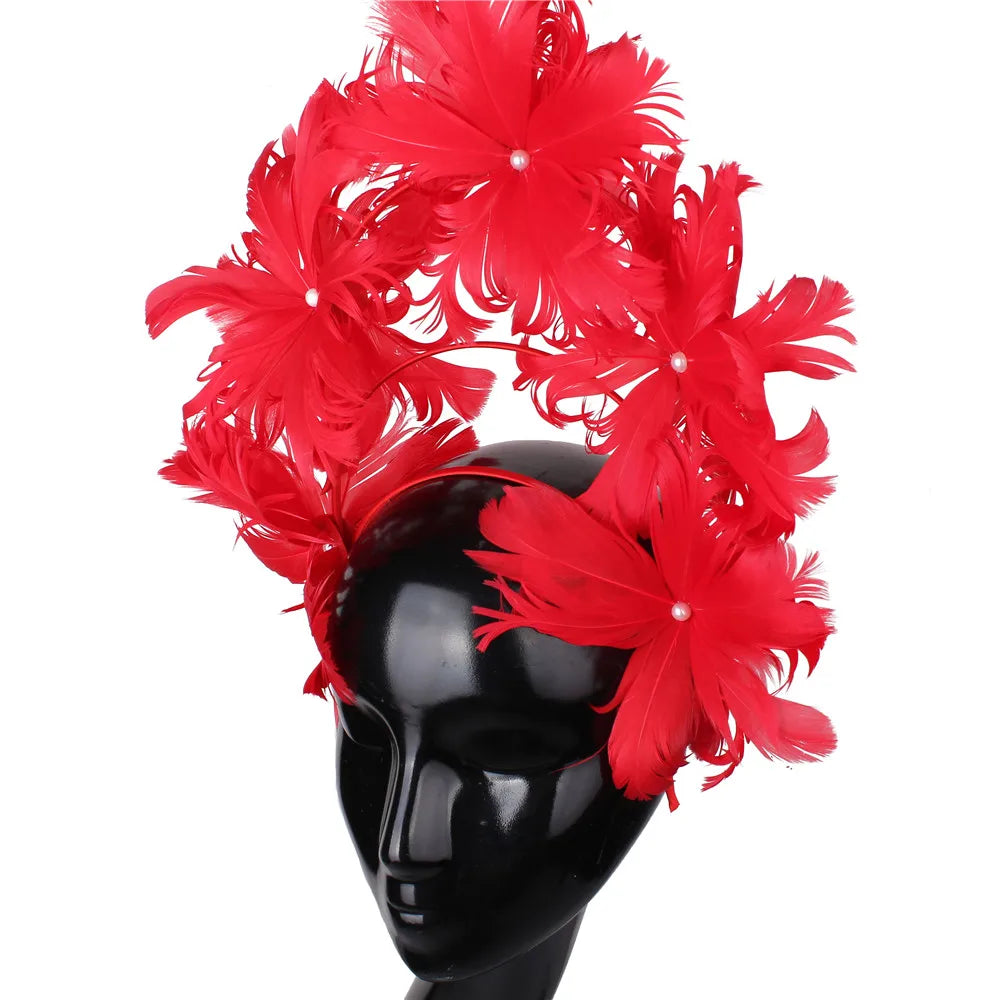 Feather Flower Headdress | Headpiece | Wiccan Center