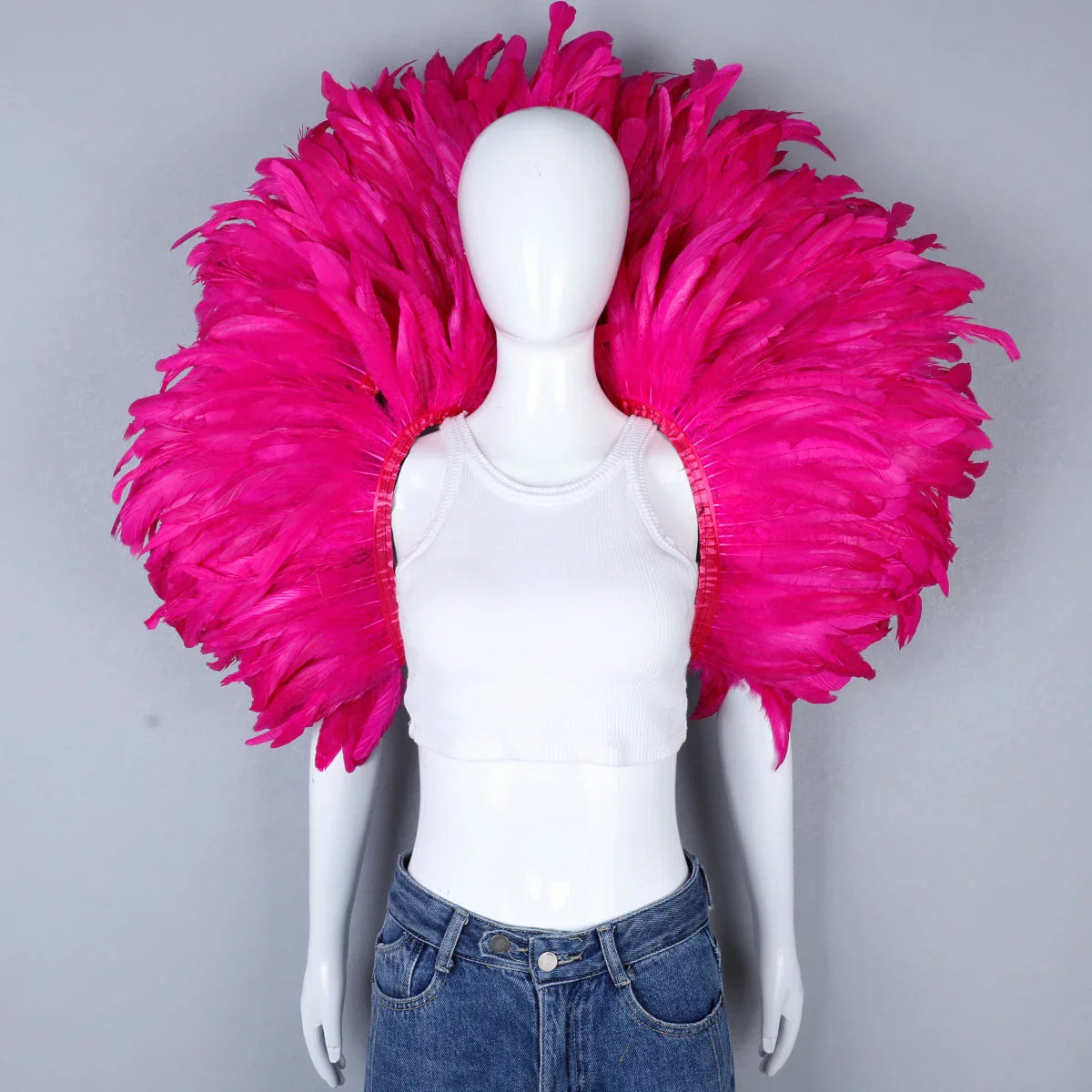 Festival Carnival Feather Shoulder Shawl | Feather Shawl | Wiccan Center