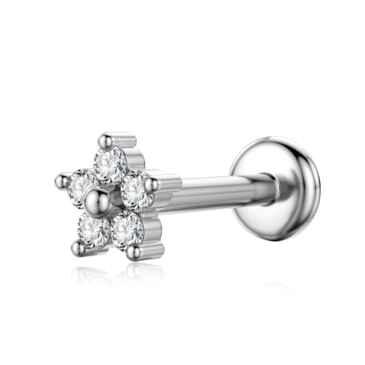 Lightning Internal Thread Labret Piercing Crown Bee Flowers Cartilage Earring Tragus Conch 316L Stainlesss Steel Body Jewelry | | Wiccan Center