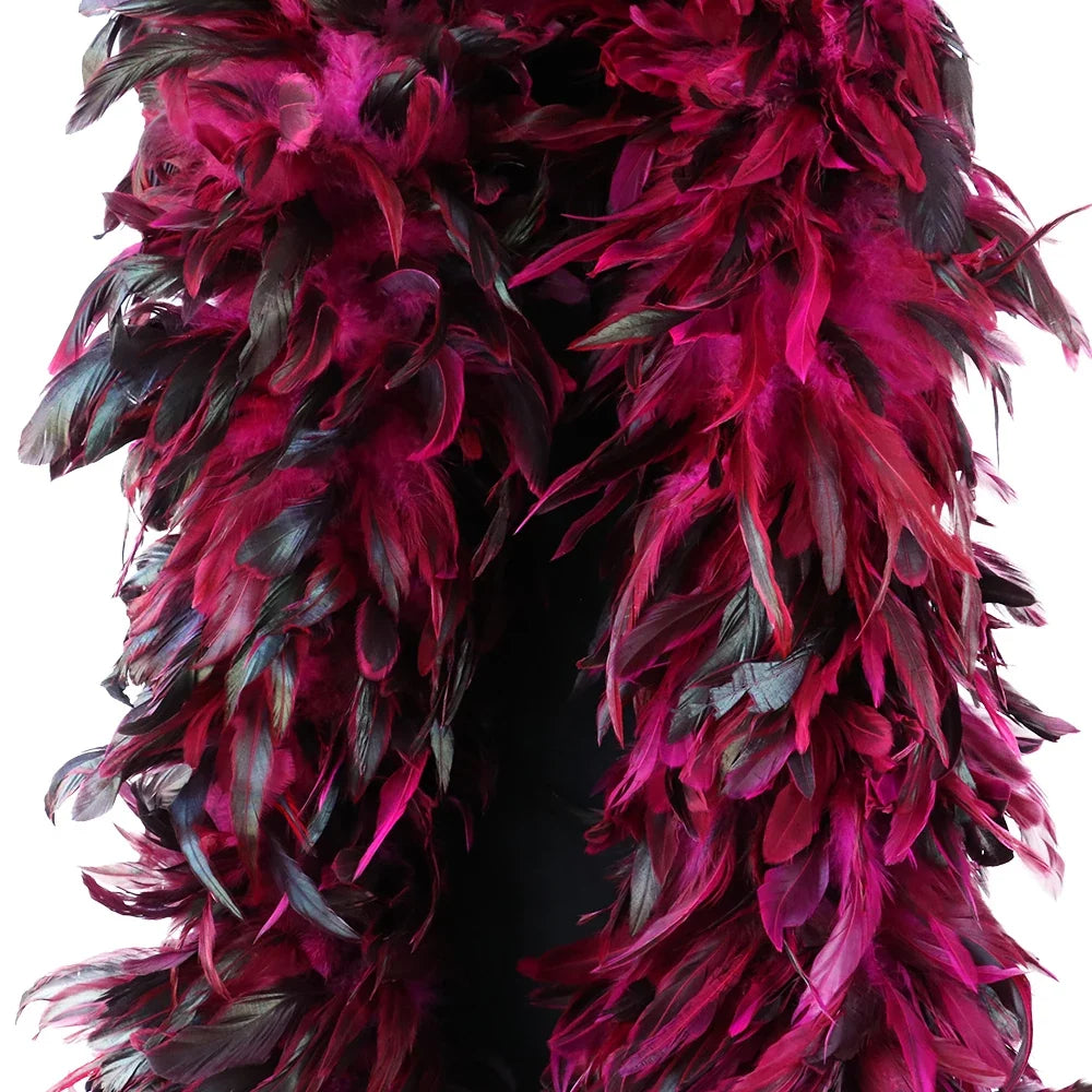Natural Fluffy Rooster Feather Marabou Boa