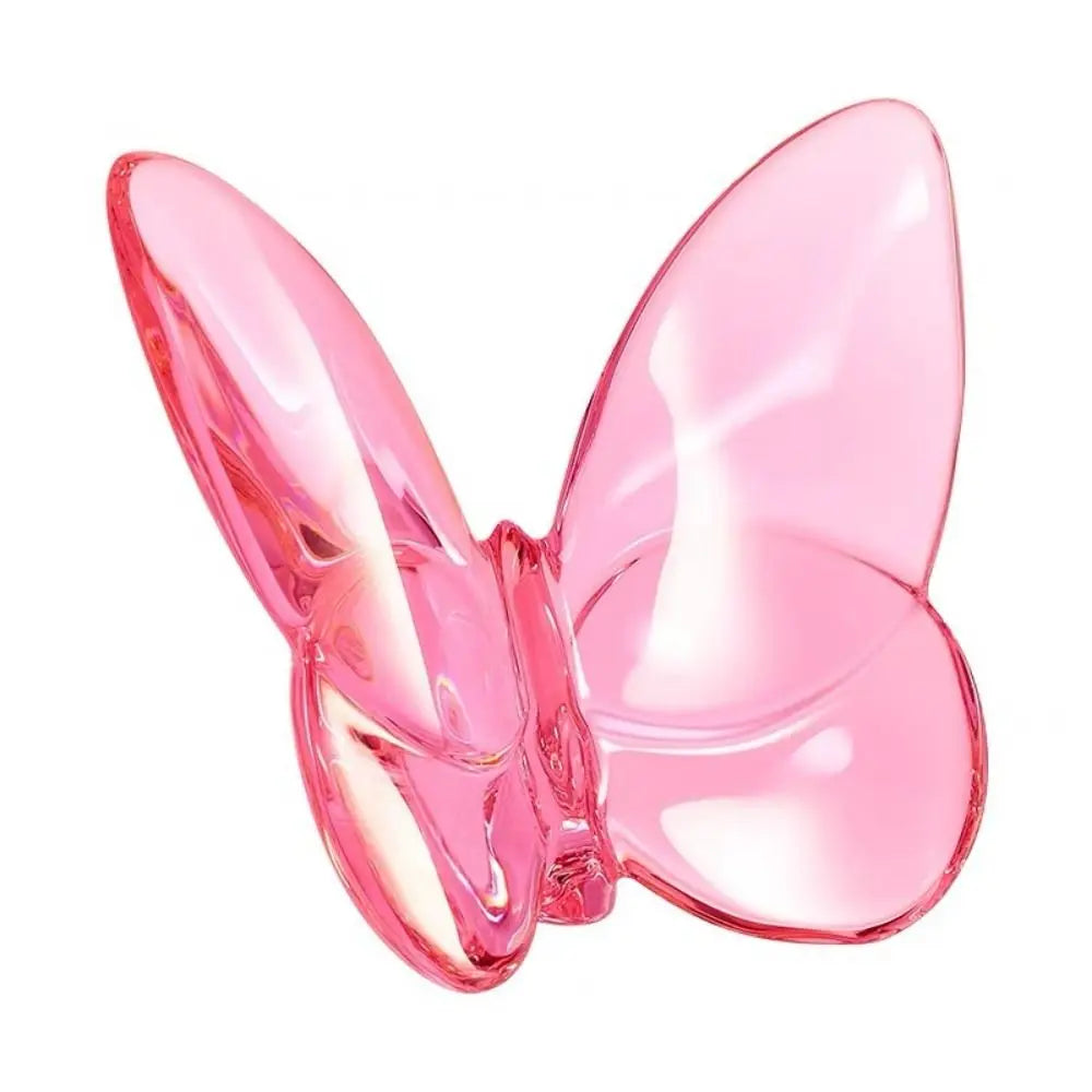Multiple Color Crystal Butterfly Figurines Super Winkling Reflective Glass Butterfly Ornament Vivid Home Decor
