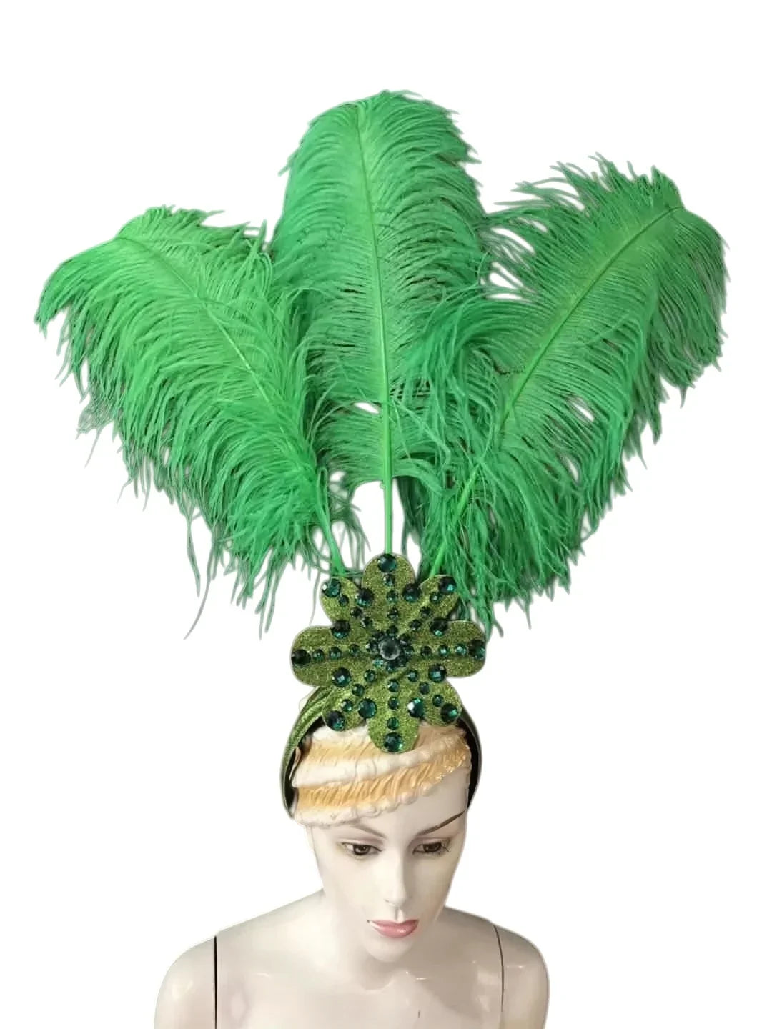 The Stardust Flora Cabaret Crown – Five-Flower Rhinestone Headdress | Headdress | Wiccan Center