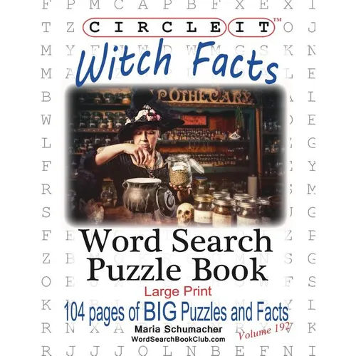 Circle It, Witch Facts, Word Search, Puzzle Book - Paperback | Books | Wiccan Center
