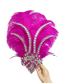 The Stardust Dionysia – Classic Feathered Samba Carnival & Masque Crown | Headdress | Wiccan Center