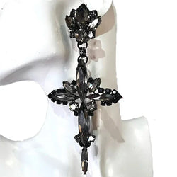 Rhinestone Cross Pendant Crystal Drop & Crystal Drop Set | Jewelry Sets | Wiccan Center