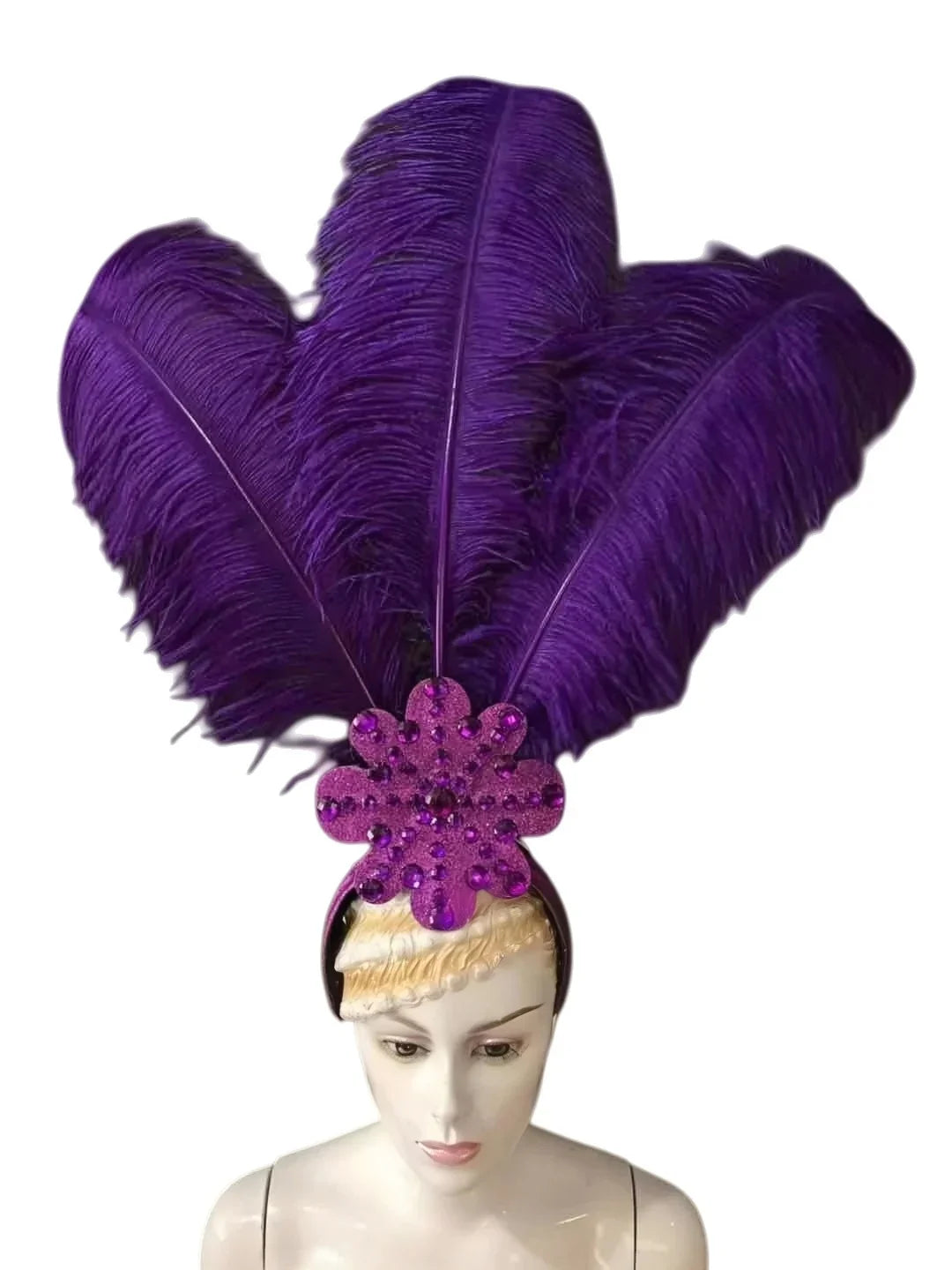 The Stardust Flora Cabaret Crown – Five-Flower Rhinestone Headdress | Headdress | Wiccan Center
