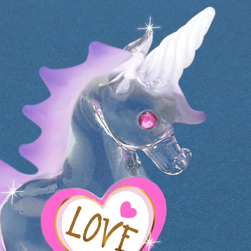 "Love" Glass Unicorn Figurine
