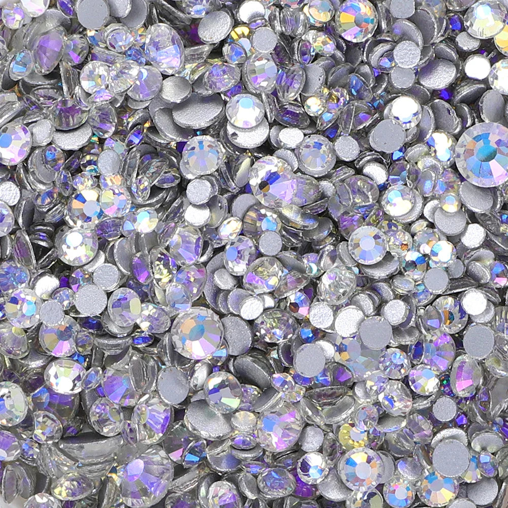 1440PCS SS3-SS20 Mix Size Non-Hotfix Glass FlatBack Rhinestones | Non-Hotfix | Wiccan Center